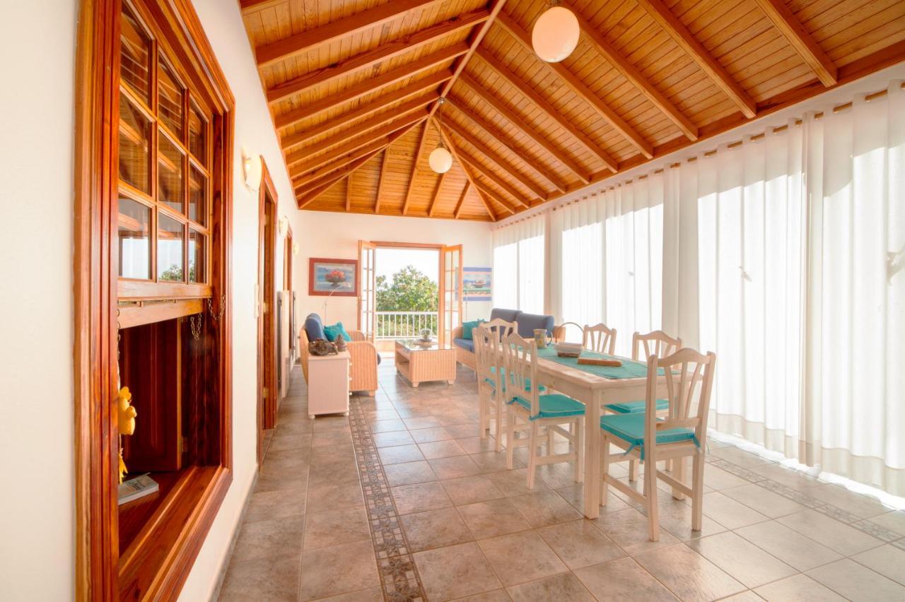Ferienvilla Finca Tijarafe mit beheiztem Pool Exterior foto