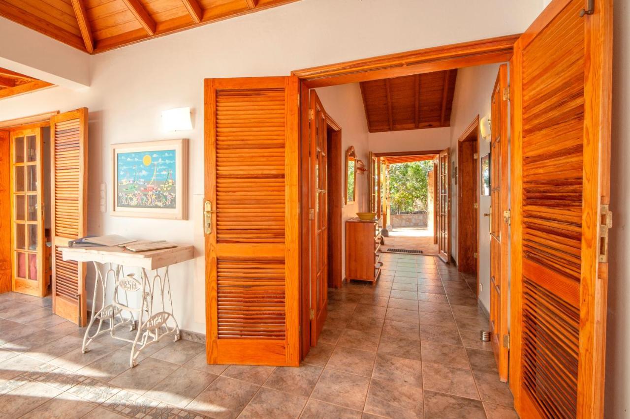 Ferienvilla Finca Tijarafe mit beheiztem Pool Exterior foto