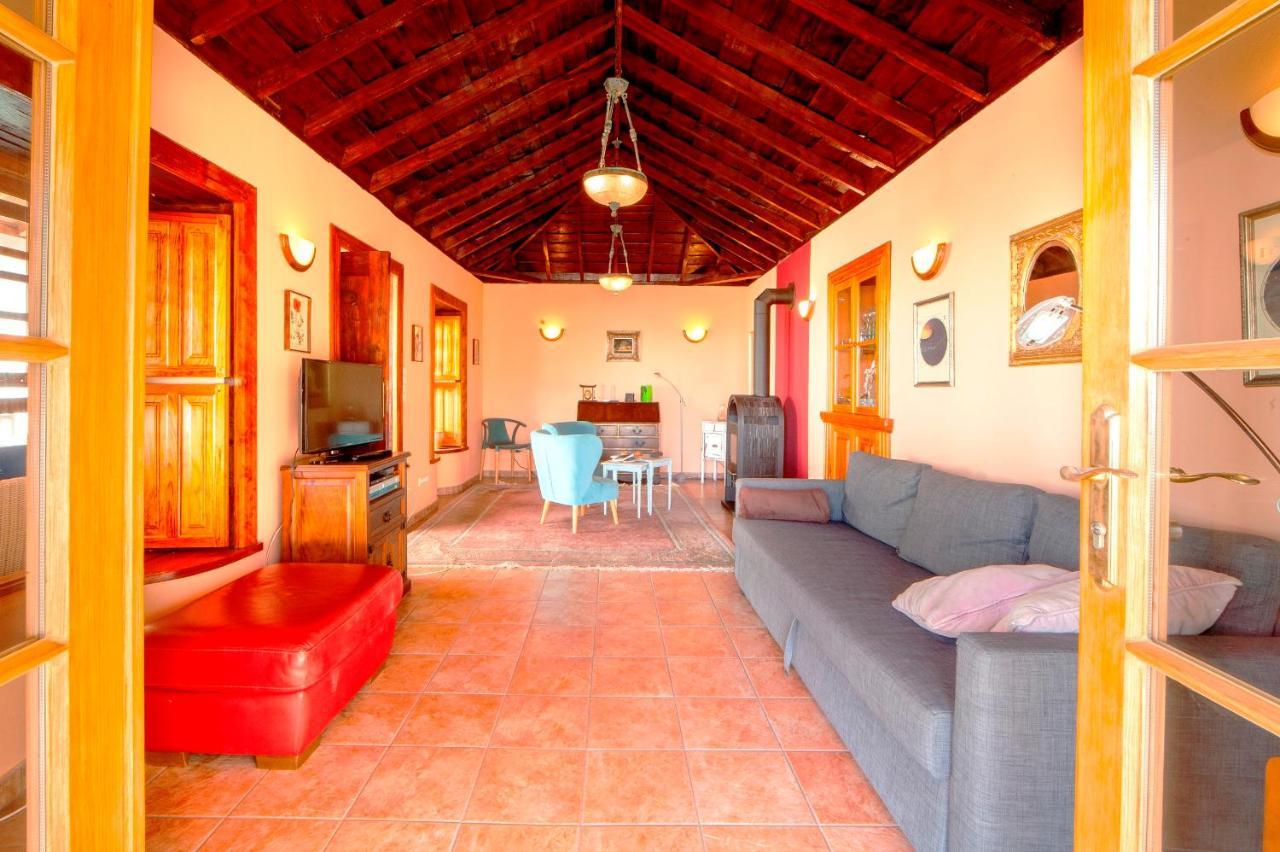 Ferienvilla Finca Tijarafe mit beheiztem Pool Exterior foto