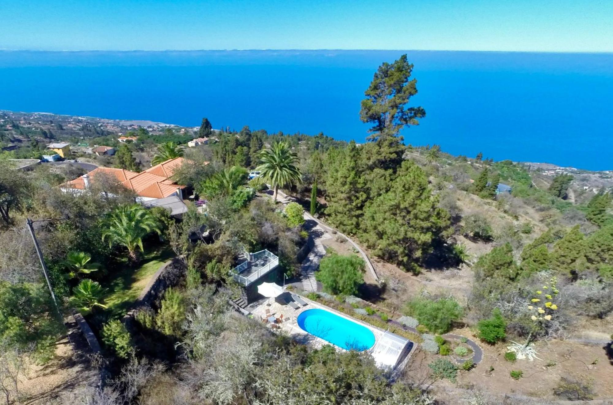 Ferienvilla Finca Tijarafe mit beheiztem Pool Exterior foto