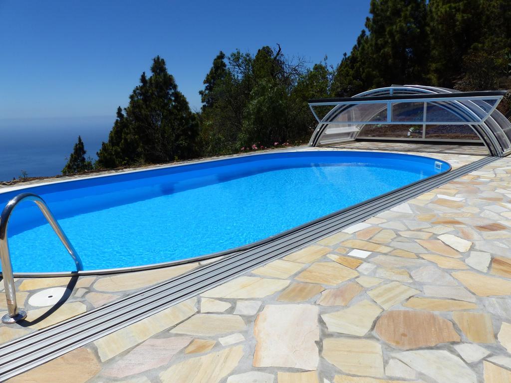 Ferienvilla Finca Tijarafe mit beheiztem Pool Exterior foto