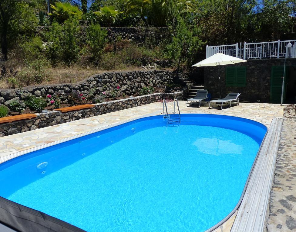 Ferienvilla Finca Tijarafe mit beheiztem Pool Exterior foto