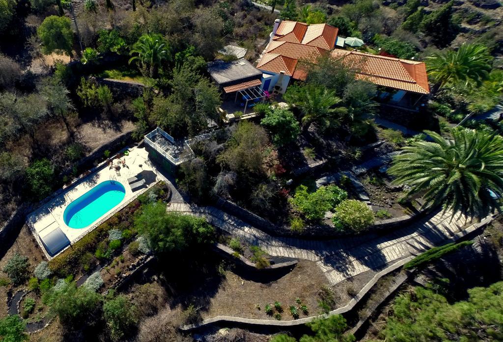 Ferienvilla Finca Tijarafe mit beheiztem Pool Exterior foto