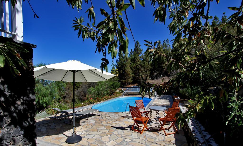Ferienvilla Finca Tijarafe mit beheiztem Pool Exterior foto